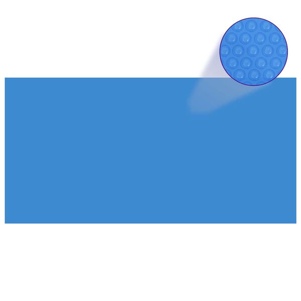 vidaXL Pravokutni pokrivač za bazen 1200 x 600 cm PE plavi