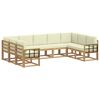 vidaXL Set vanjskih sofa 9 kom. Bijela i krem