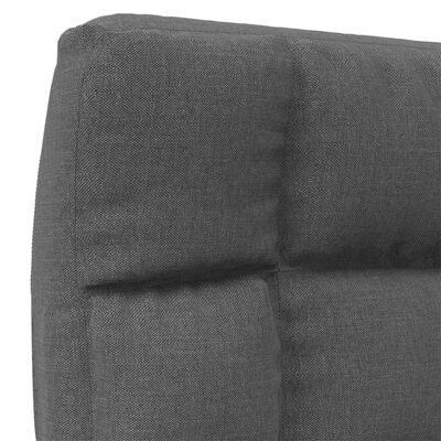 vidaXL Sklopiva podna stolica od tkanine tamnosiva