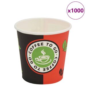 vidaXL Jednokratne papirnate &scaron;alice za kavu 1000 kom 120 ml