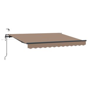 vidaXL Povlačivi tende Sivosmeđa 500 &times; 300 cm Poliester