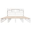 vidaXL Krevet s regalom z knjige bez madraca bijeli 180x200cm borovina