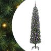 vidaXL Umjetno božićno drvce Zelena 180 cm PVC i čelik i plastika