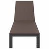 vidaXL Ležaljka na suncu 1-osoba Smeđa 60 x 200 x 27cm poliratan