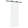 vidaXL Klizna vrata ORKDAL 78 x 211 cm Konstruirano drvo Bijela i crna