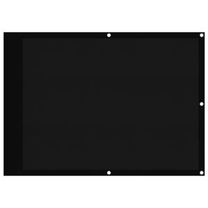 vidaXL Balkonski zaslon crni 75x800 cm 100 % poliester Oxford