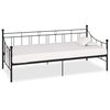 vidaXL Okvir za dnevni ležaj crni metalni 90 x 200 cm