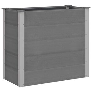vidaXL Vrtna Posuda za Sadnju WPC 100x50x91 cm Siva