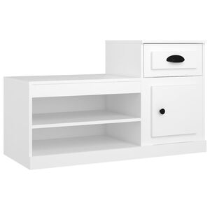vidaXL Ormarić za cipele bijeli 100 x 42 x 60 cm od konstruiranog drva