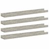 vidaXL Zidne police 4 kom siva boja betona 60 x 9 x 3 cm