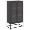 vidaXL Visoka ploča crna 68x39x123 cm čelik