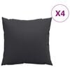 vidaXL Jastuci za sofu 4 kom crni 40 x 40 cm od tkanine