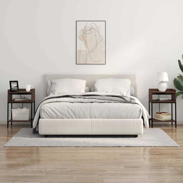 vidaXL Noćni ormar Smeđi hrast 40 x 40 x 61 cm Konstruirano drvo