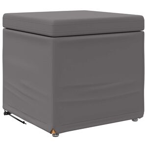 vidaXL Stolica Siva 41 x 41 x 40 cm Umjetna Koža i Fino Radeći Drvo