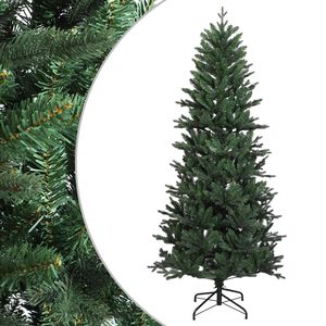 vidaXL Umjetno božićno drvce s nogom 180 cm PVC i PE Zelena