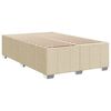 vidaXL Krevet box spring s madracem krem 120 x 190 cm od tkanine