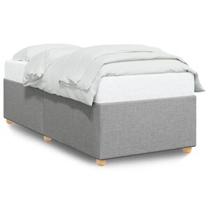 vidaXL Okvir za krevet bez madraca svjetlosivi 80x200 cm od tkanine