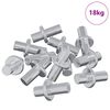vidaXL Polica Kuka 4500 pcs Srebrno 8,6 x 8,6 x 14,6 mm Čelik