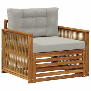 vidaXL Srednja sofa za van Prirodna