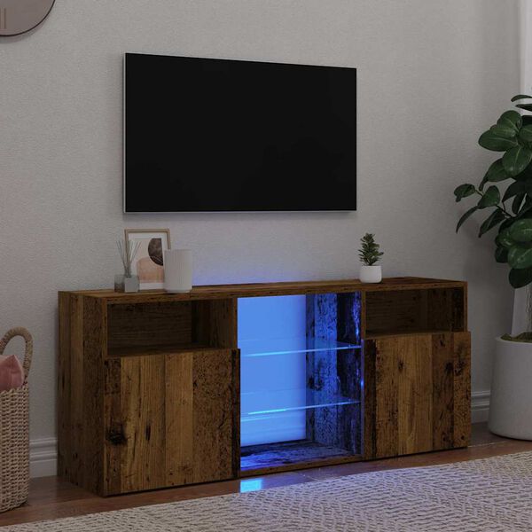 vidaXL TV ormarić LED boja drva 120x30x50 cm konstruirano drvo