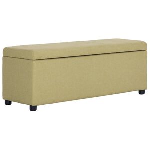 vidaXL Klupa s pretincem za pohranu 116 cm zelena poliesterska