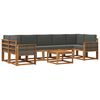 vidaXL Set vanjskih sofa 6 kom. Prirodna i antracit