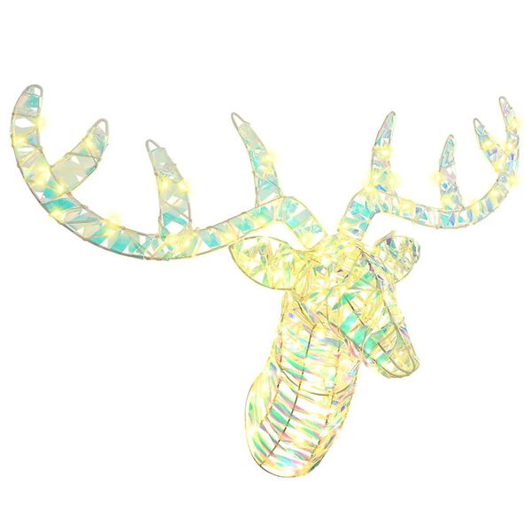 vidaXL Reindeer vuče saonice Topla bijela 60 cm PET