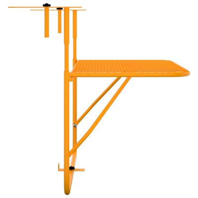 vidaXL Balkonski stol žuti 60 x 40 cm čelični