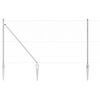 vidaXL Stup za ogradu Srebrno 10 x 1 m (mreža 25 mm) Čelik