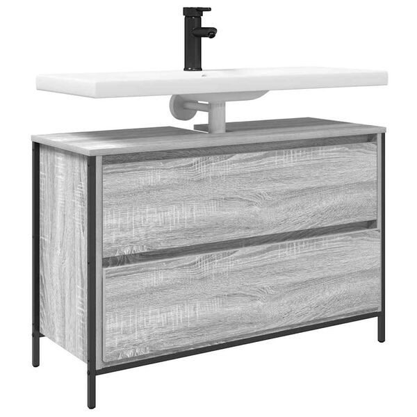 vidaXL Kupaonski ormarić za umivaonik s ladicama 90x34,5x60 cm