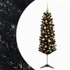 vidaXL Umjetno usko božićno drvce s kuglicom 120 cm 150 LED lampica