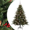 vidaXL Umjetno božićno drvce s kuglicom 150 cm 150 LED lampica