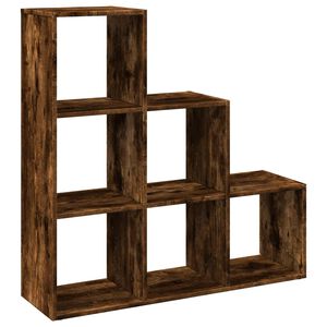 vidaXL Pregrada / regal za knjige 3 razina hrast 99x29x99 cm drveni