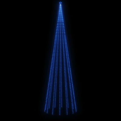 vidaXL Stožasto božićno drvce hladno plavo 1134 LED žarulje 230x800 cm