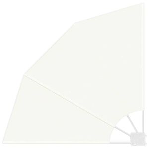 vidaXL Zaslon za privatnost na balkonu Krema 115 x 115 cm Poliester