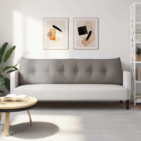 vidaXL Jastuk za leđa Sivo-smeđa 180 x 24 x 50 cm tkanina