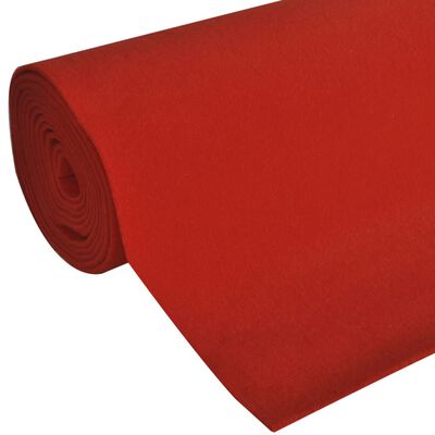 vidaXL Crveni tepih 1 x 5 m Ekstra teški 400 g / m2