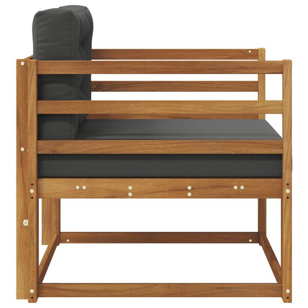 vidaXL Srednja sofa za van Čvrsto drvo akacije Prirodna