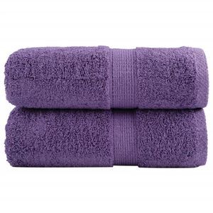 vidaXL Premium ručnici za pranje SOLUND 2 kom. ljubičaste 30x30 cm 600 g/m&sup2;