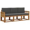 vidaXL Set vanjskih sofa 3 kom. Prirodna i antracit Poliester