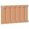 vidaXL Vrtna vrata 100 x 60 cm WPC i aluminij Smeđa