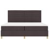 vidaXL LED Box Spring Krevet Tamno smeđa 200 x 200 cm tkanina