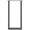 vidaXL Noge za konzolni stol u obliku slova U, 2 kom, antracit, 38 x (72-73) cm, čelik