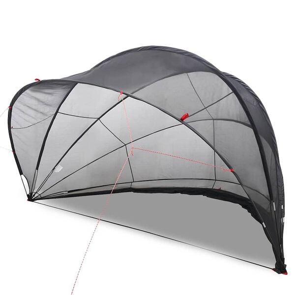 vidaXL Kupali&scaron;ni &scaron;ator Crna 500 x 500 x 236 cm