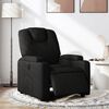 vidaXL Električni naslonjač od tkanine crni