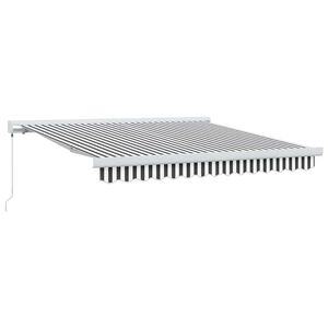 vidaXL Tenda na uvlačenje antracit i bijela 3x2,5 m tkanina i aluminij