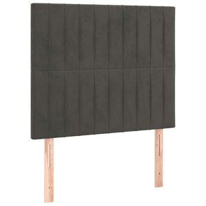 vidaXL Uzglavlje tamno sivo 80x5x118/128 cm bar&scaron;unasto