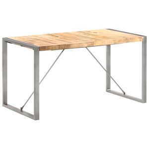 vidaXL Blagovaonski stol 140x70x75 cm od masivnog grubog drva manga