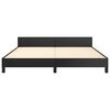 vidaXL Okvir za krevet s uzglavljem crni 180x200 cm od umjetne kože