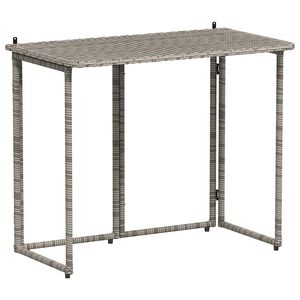 vidaXL Sklopivi vrtni stol sivi 90x51x75 cm poliratan